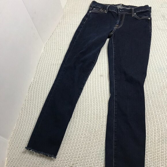 7 FOR ALL MANKIND WOMENS SKINNY JEANS SIZE 27 - Picture 1 of 9